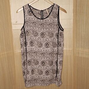 My Beloved Womens Semi Sheer Geometric Dress